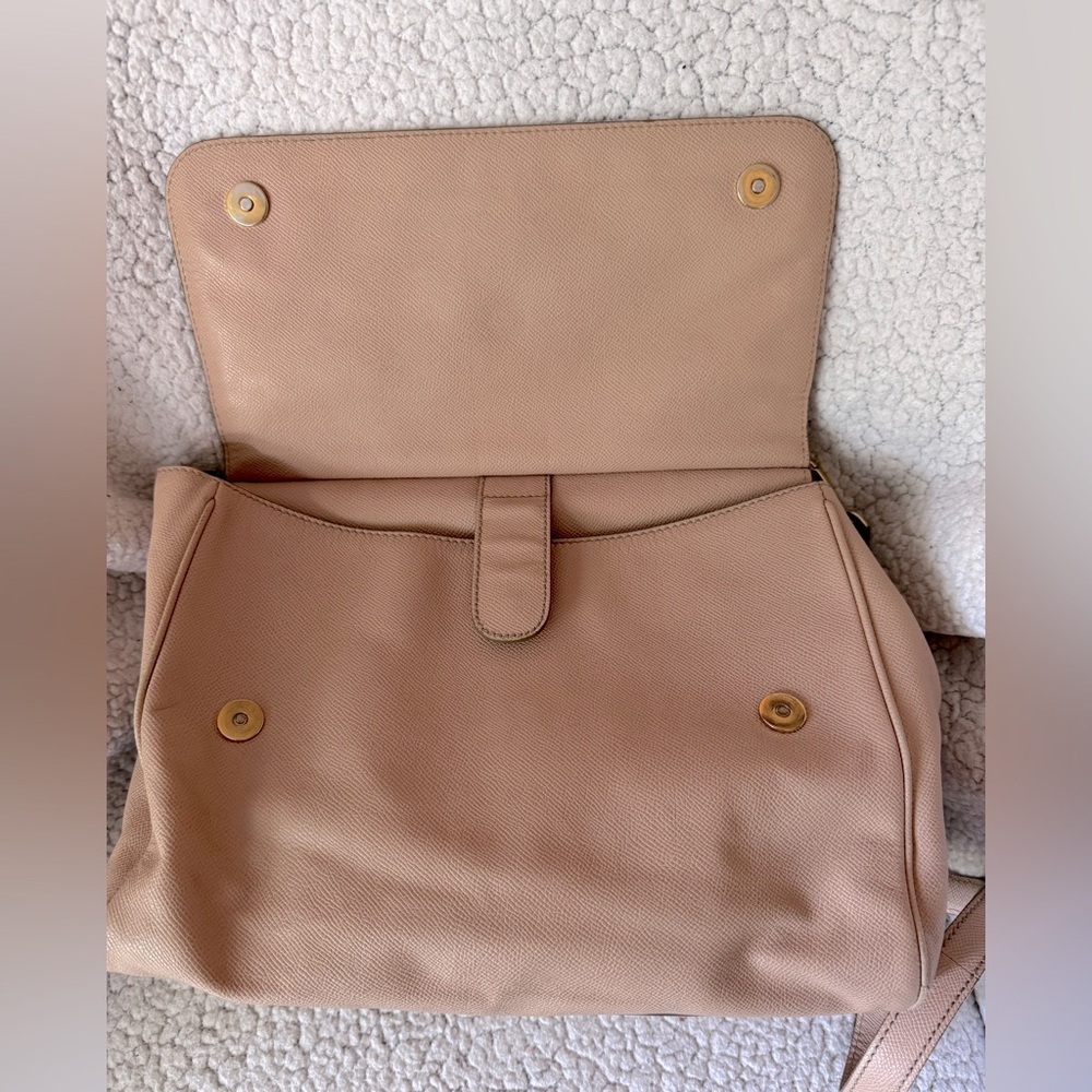 Dolce & Gabbana Light Pink Blush Soft Leather Large Miss Sicily Top Handle Bag - Picture 13 of 17